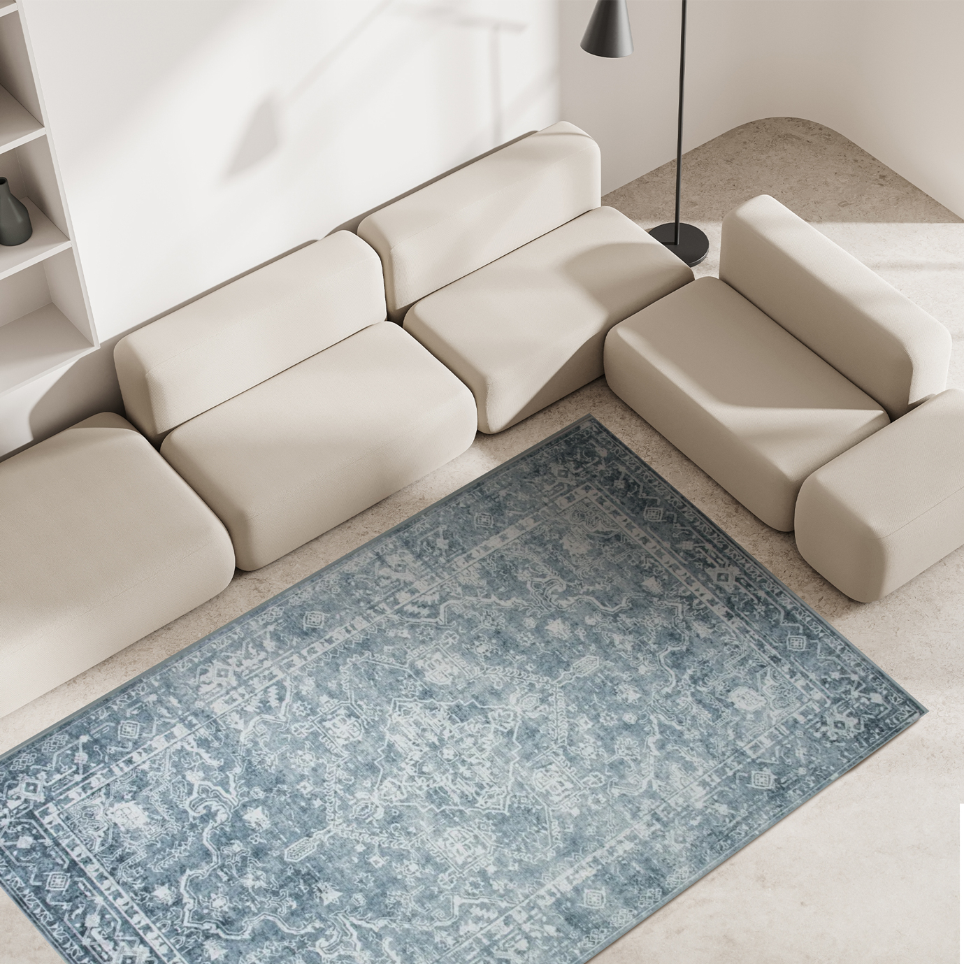 Maia Floral Centre Medallion Rug