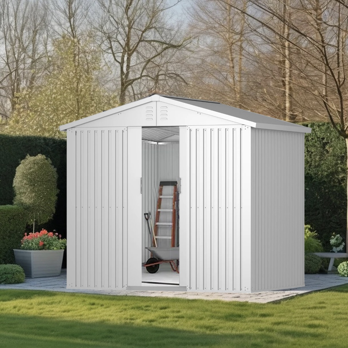 48% off on Double Door Garden Shed | OneDayOnly