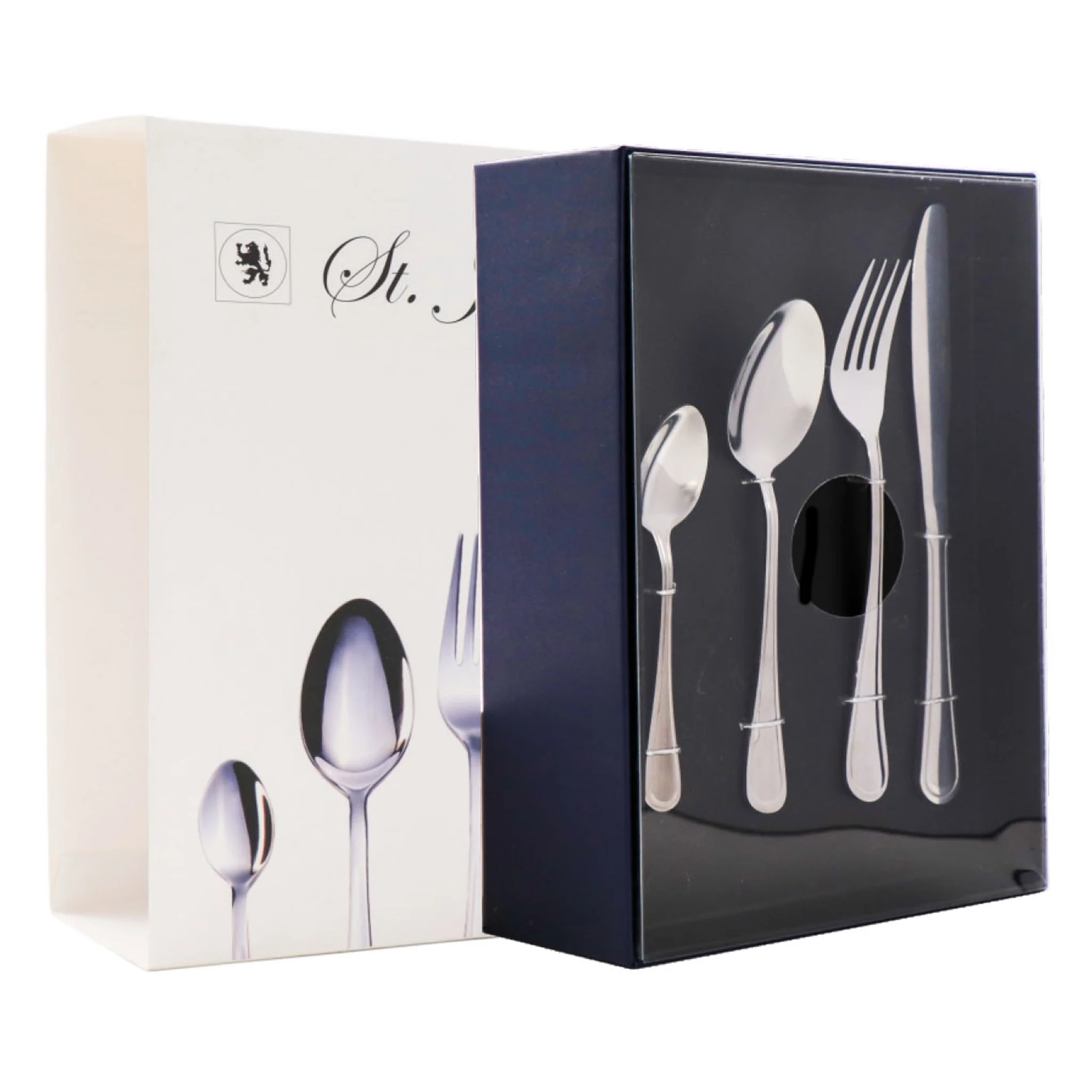 24-Piece Bristol 18/0 Stainless Steel Cutlery Set in Gift Box