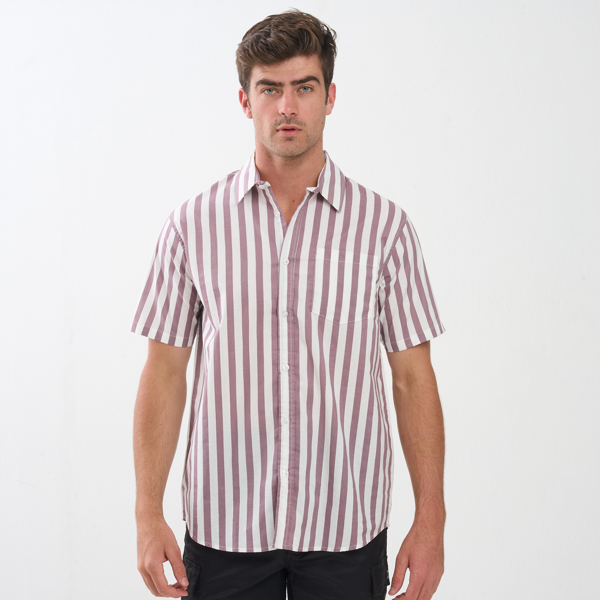 Maroon Broad Stripe