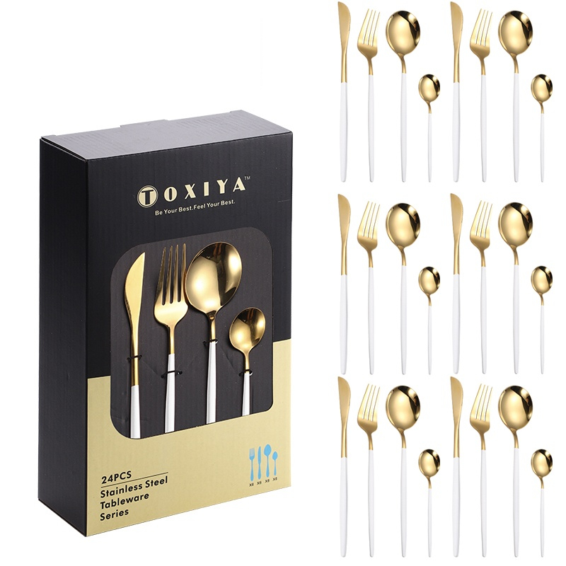 24-Piece Stainless Steel Cutlery Set