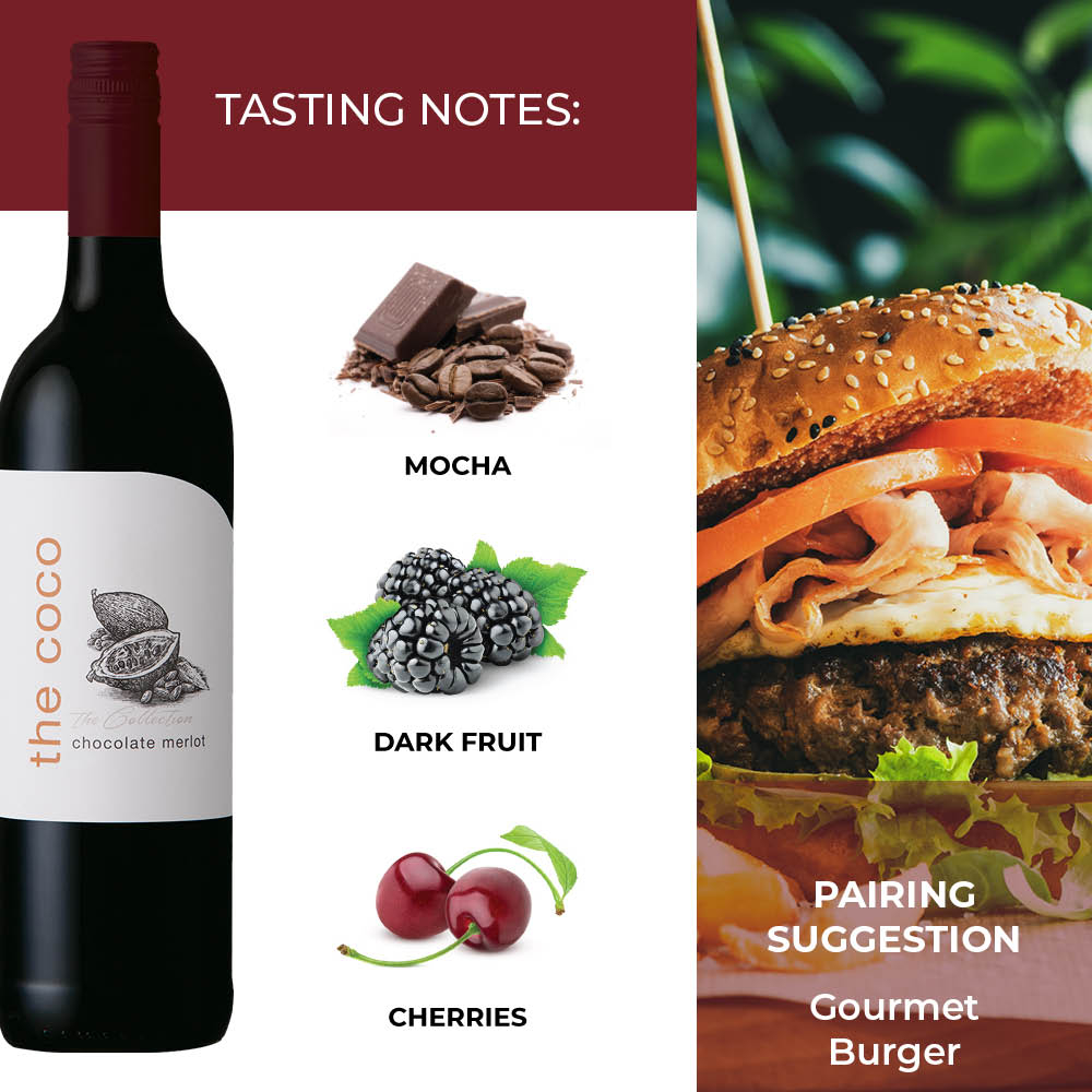 【coco様】専用・赤360ｇ×2袋≪フォロー割・リピート割特価≫ 12% off on Mooiplaas 6x Chocolate Merlot 2022 | OneDayOnly