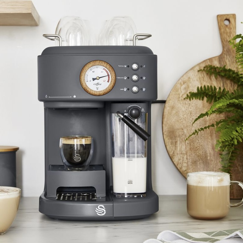 Nordic Slate Grey One Touch Espresso Maker