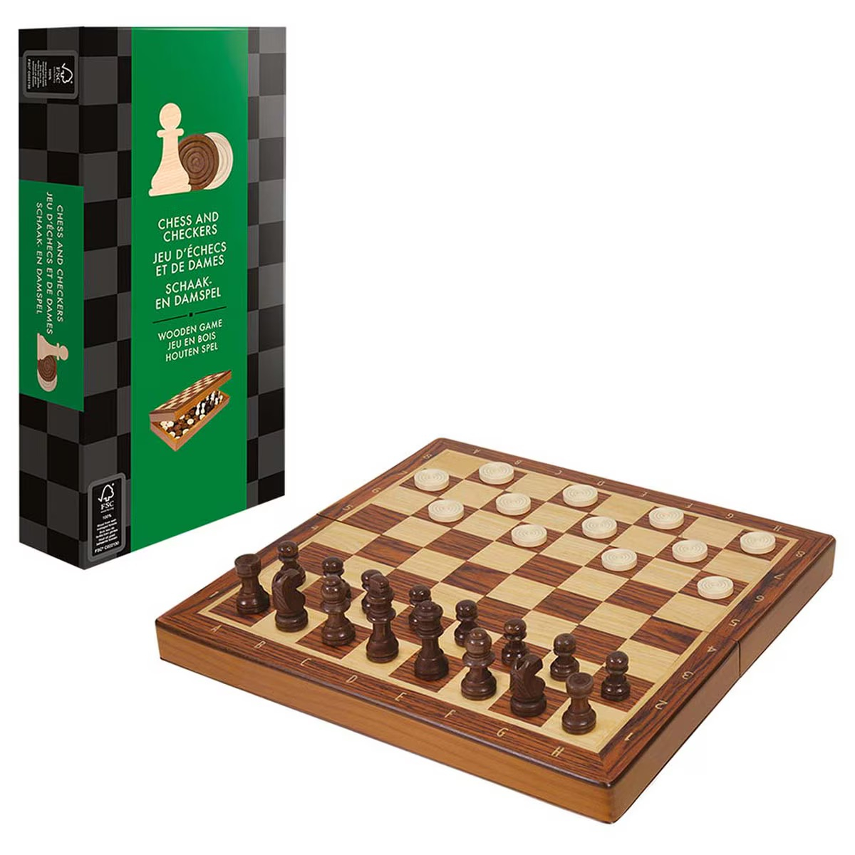 Premium Folding Chess and Checkers Set