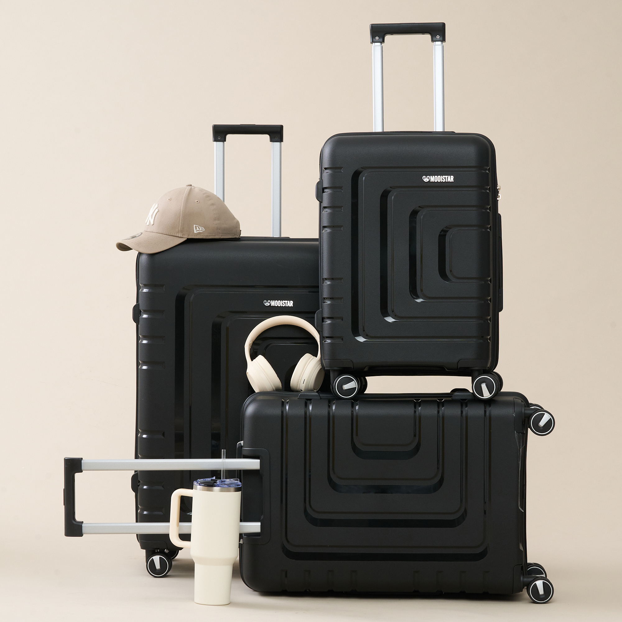 60% off on 3-Piece Hard Shell Luggage Set | OneDayOnly