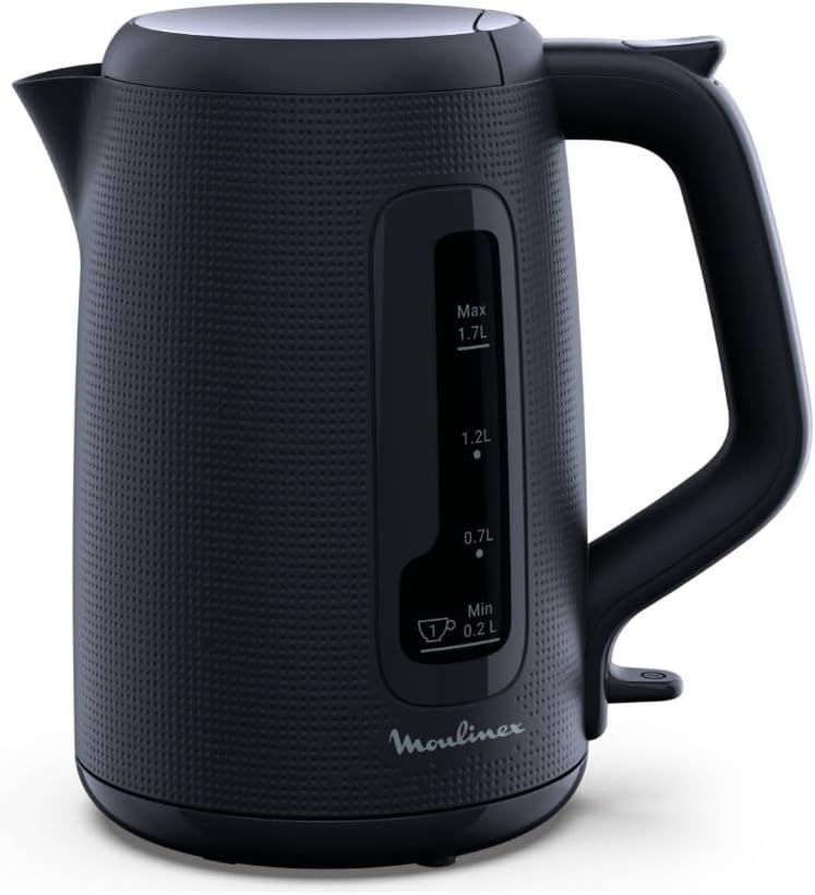 1.7L 2400W Black Morning Electric Kettle