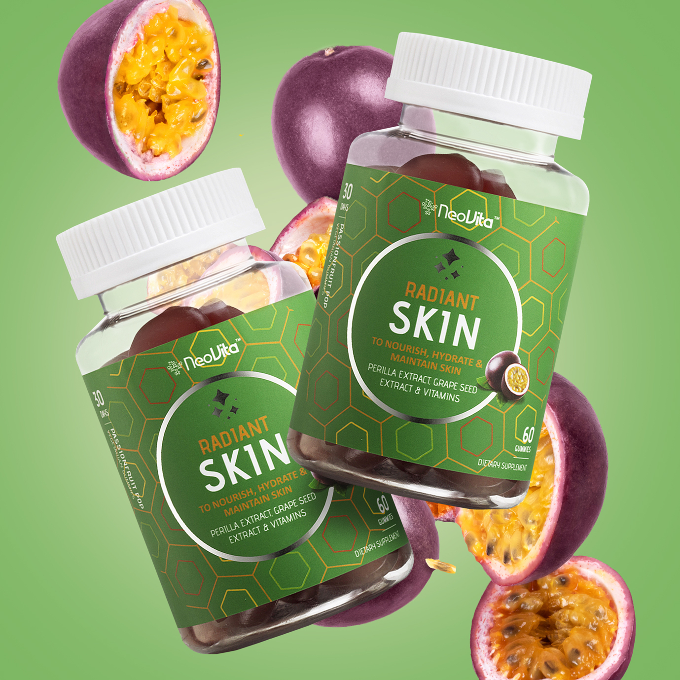 2x 60's Radiant Skin Gummies