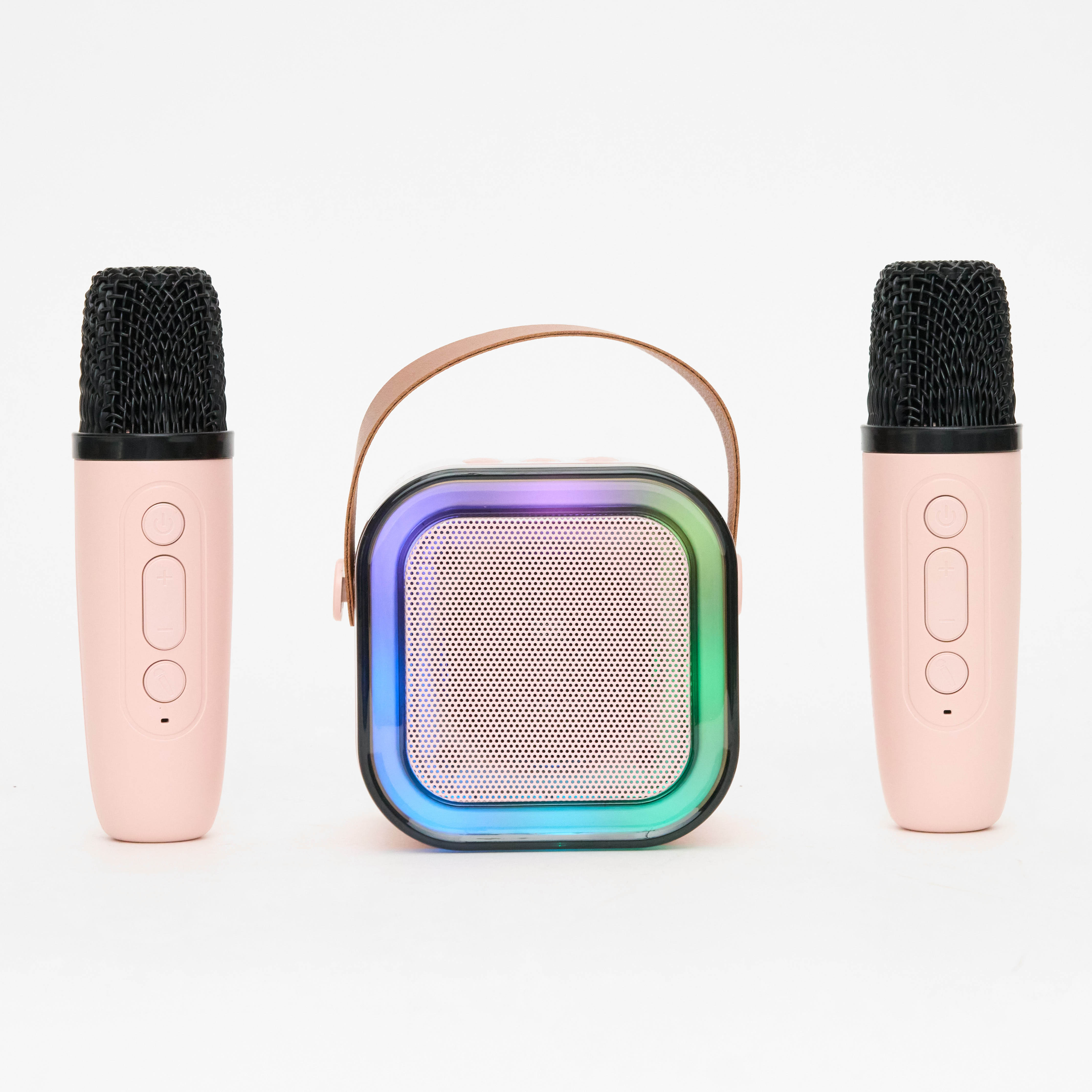 Portable Bluetooth Karaoke Speaker With 2x Microphones