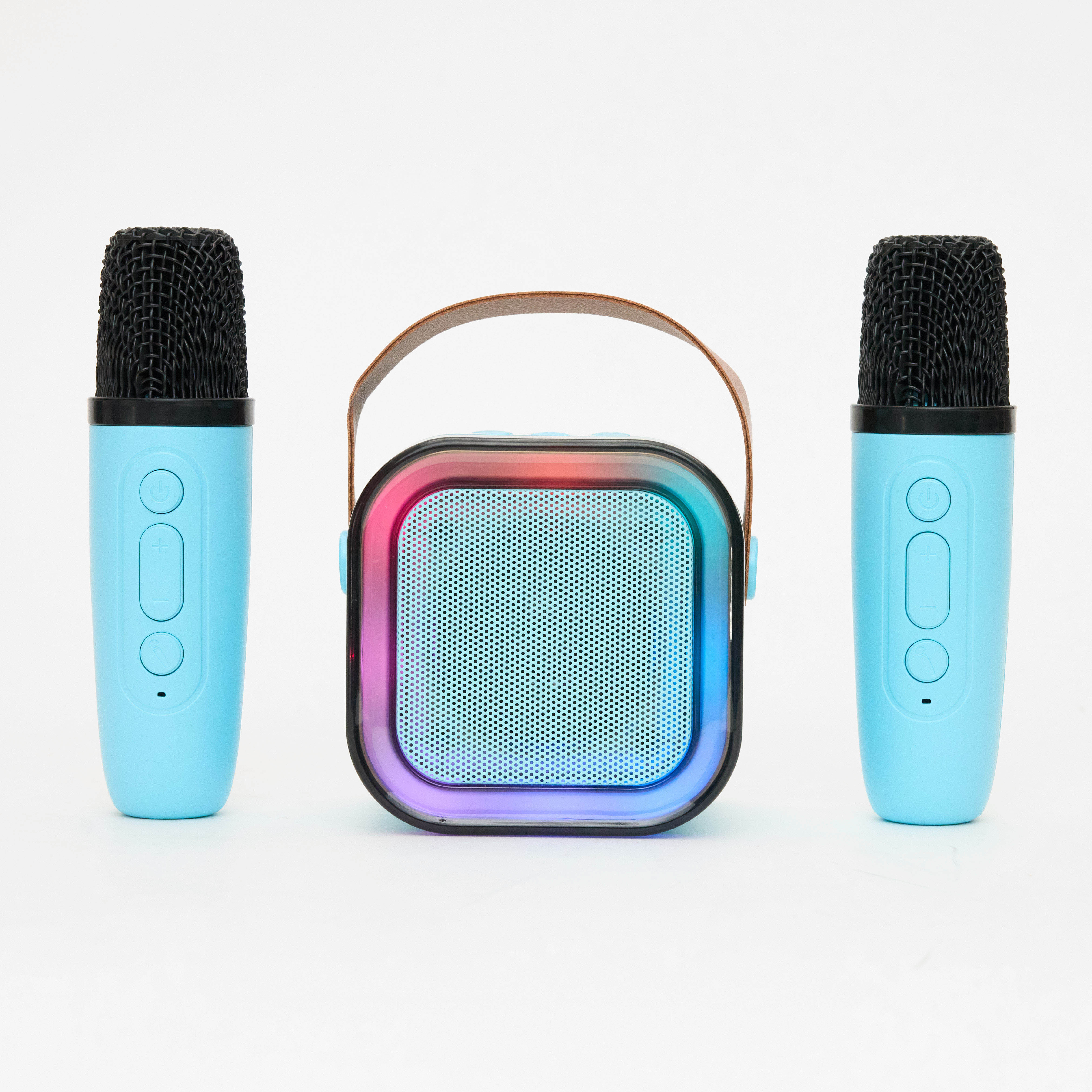Portable Bluetooth Karaoke Speaker With 2x Microphones