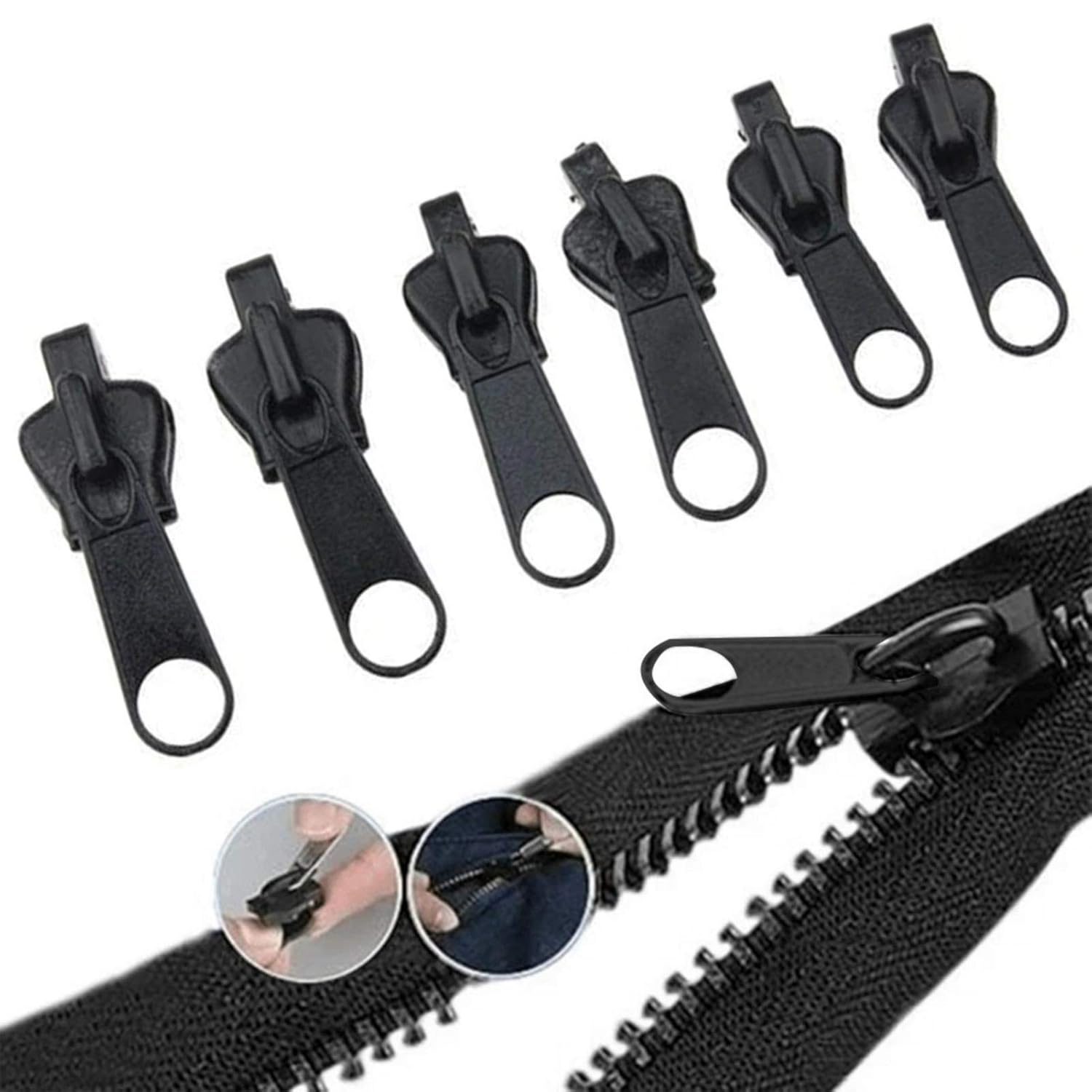 2x 6-Piece Instant Zipper Repair Kits
