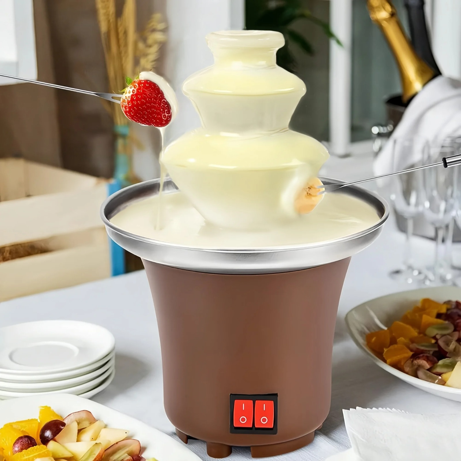 38% off on 3-Layers Chocolate Fondue Fountain | OneDayOnly