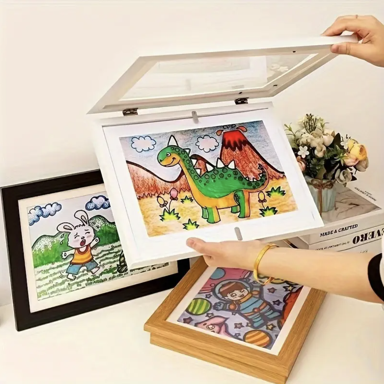 Interchangeable Magnetic Wooden Picture Frame