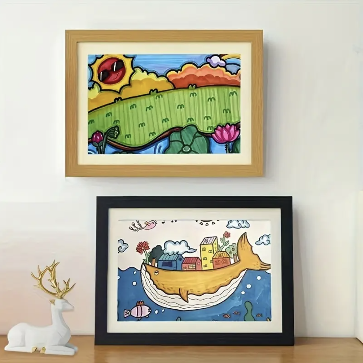 Interchangeable Magnetic Wooden Picture Frame