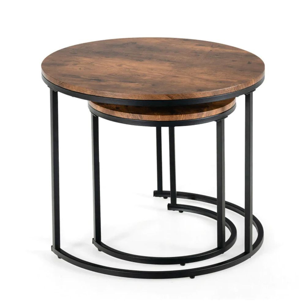 2-Piece Industrial Design Nesting Tables