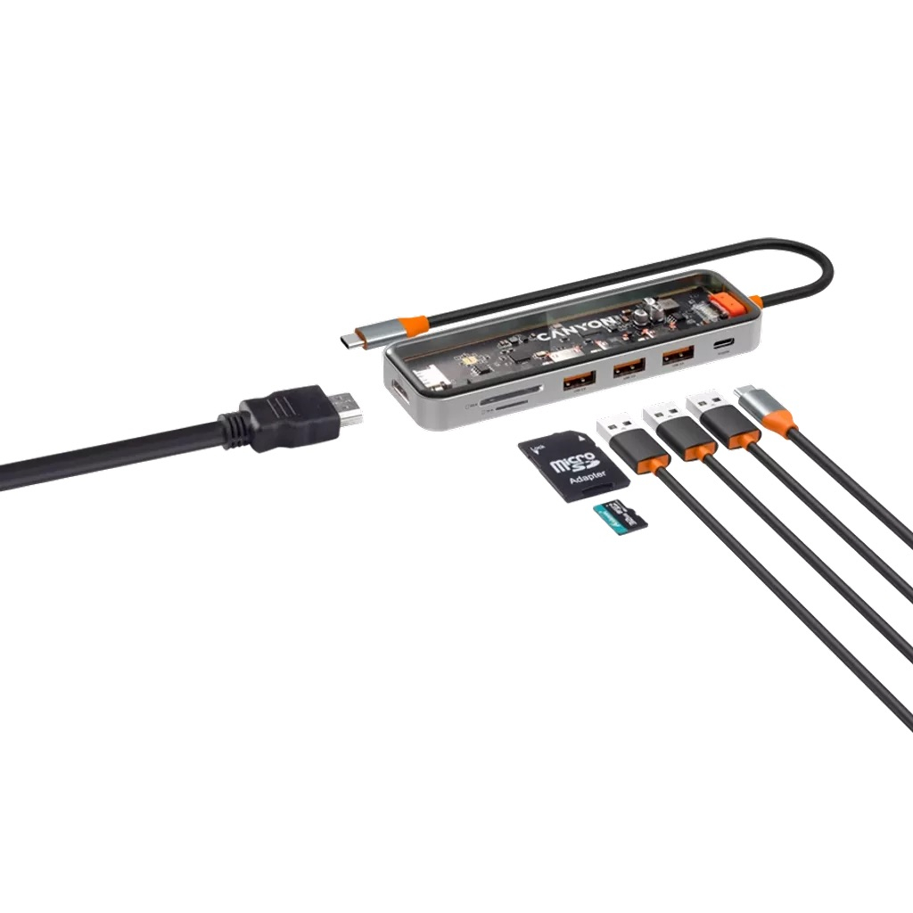 7-Port USB-C Hub (Model: DS-13)