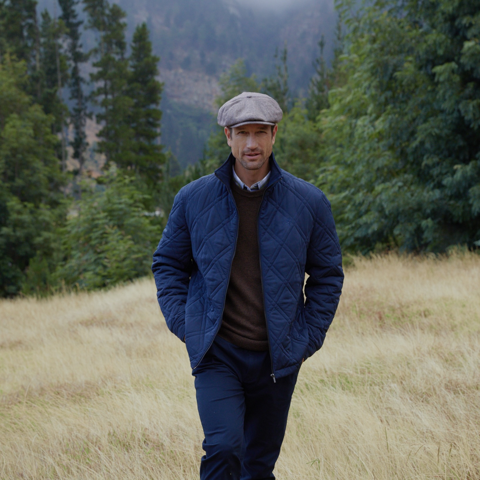 54% off on Men's Navy Lance Quilted Jacket | OneDayOnly