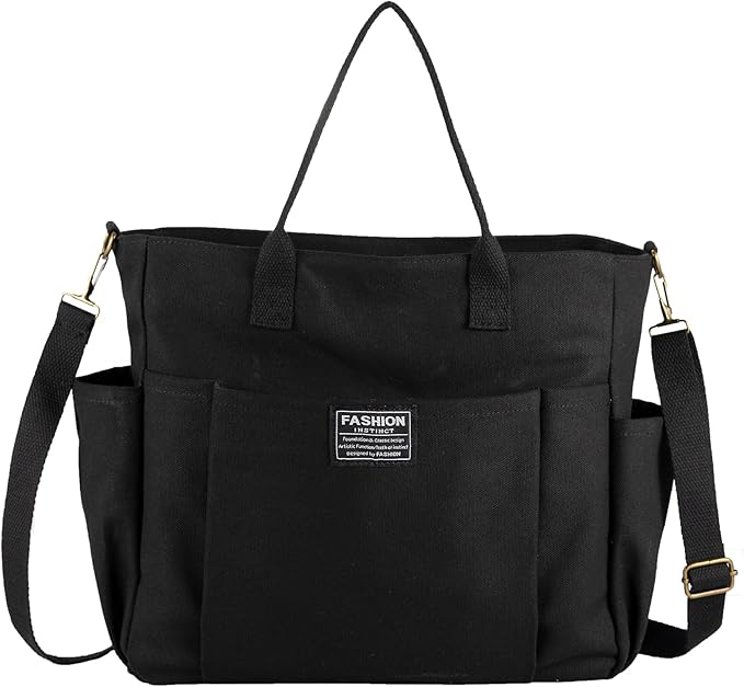 50% off on Multi-Compartment Canvas Tote Bag | OneDayOnly