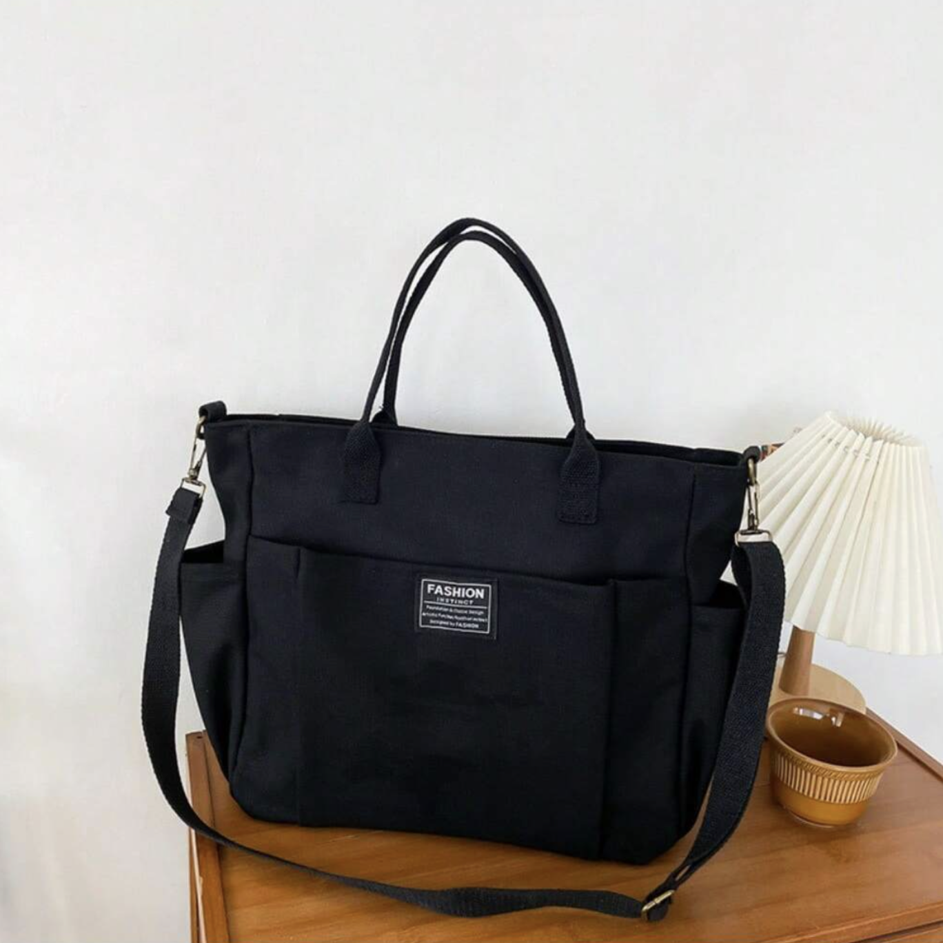 50% off on Multi-Compartment Canvas Tote Bag | OneDayOnly