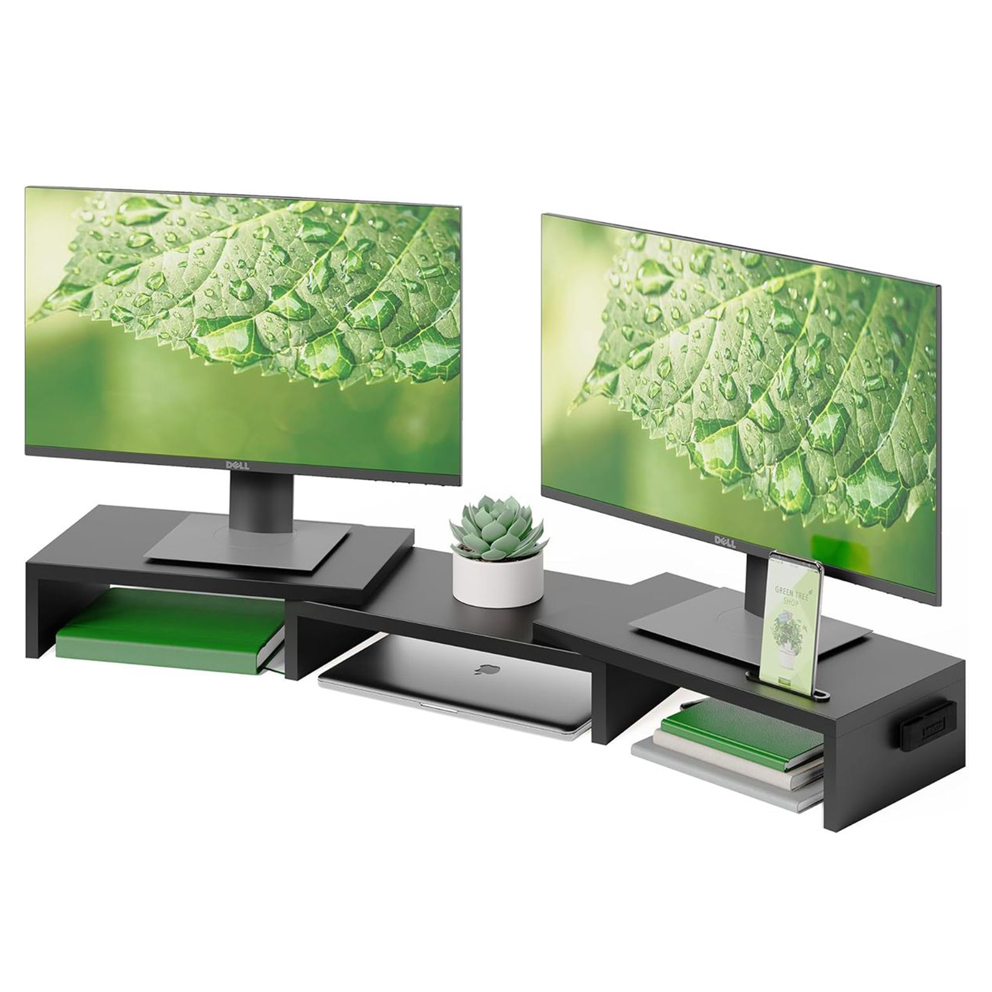 3-Piece Wooden Desktop Slot Stand