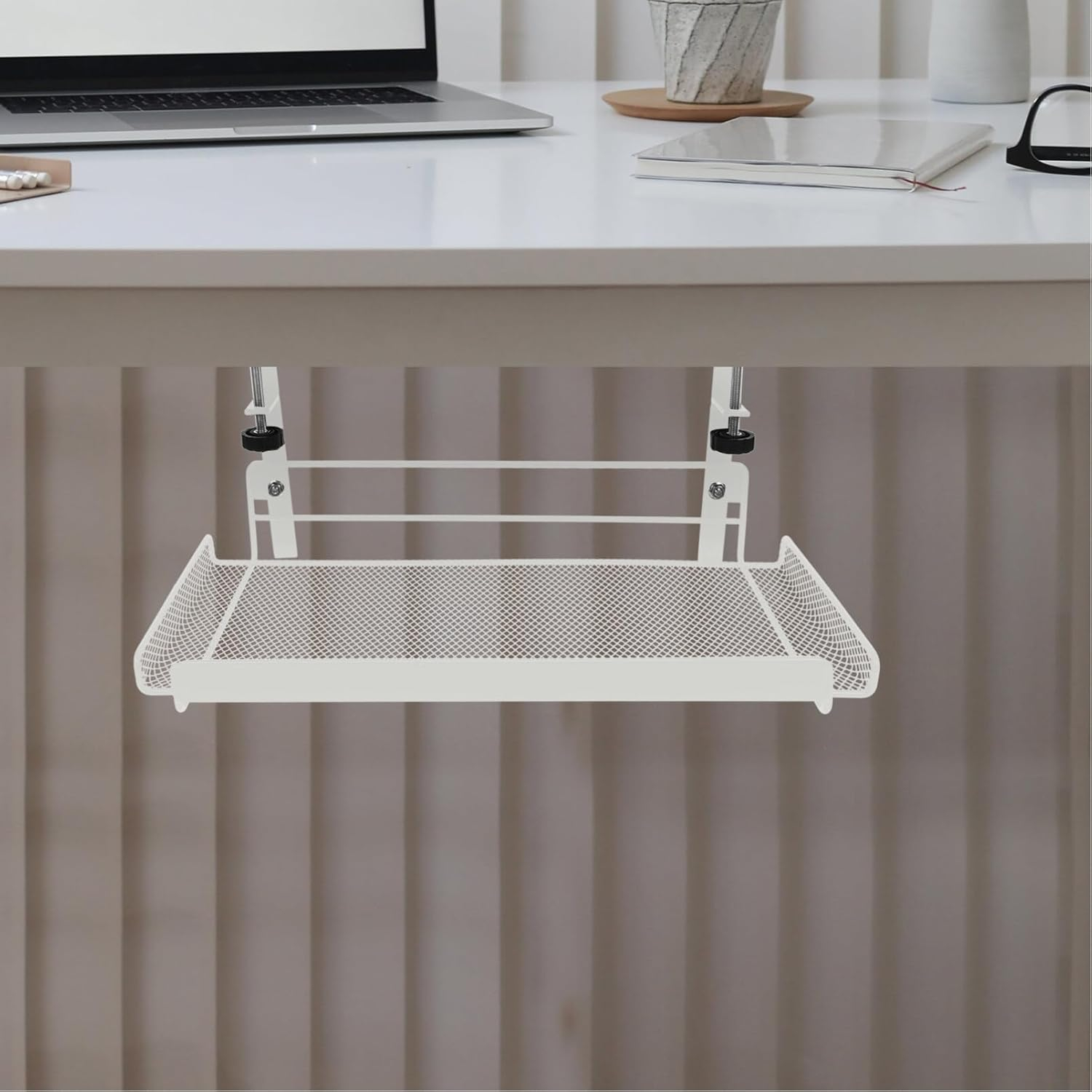 Clamp-on Under Desk Storage Basket