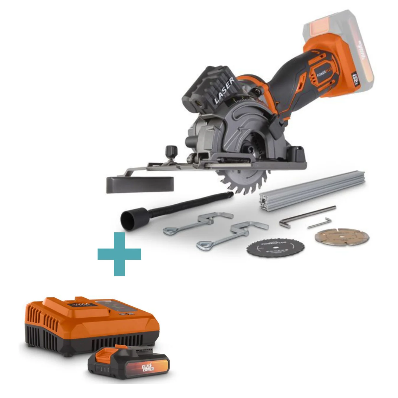 20V Cordless Plunge Saw With Battery