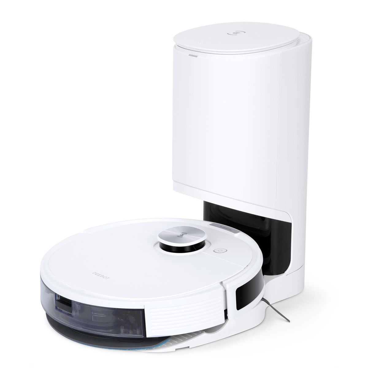 Cleaner Vacuum Robot N10+ DEEBOT ECOVACS 中古美品 ホワイト n10+ Deebot Ecovacs with (Auto 4300Pa Mop 掃除機・クリーナー
