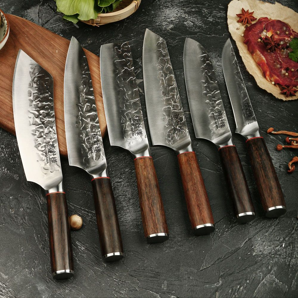 6-Piece Anjin-Sama Japanese Forged Chef Knife Set