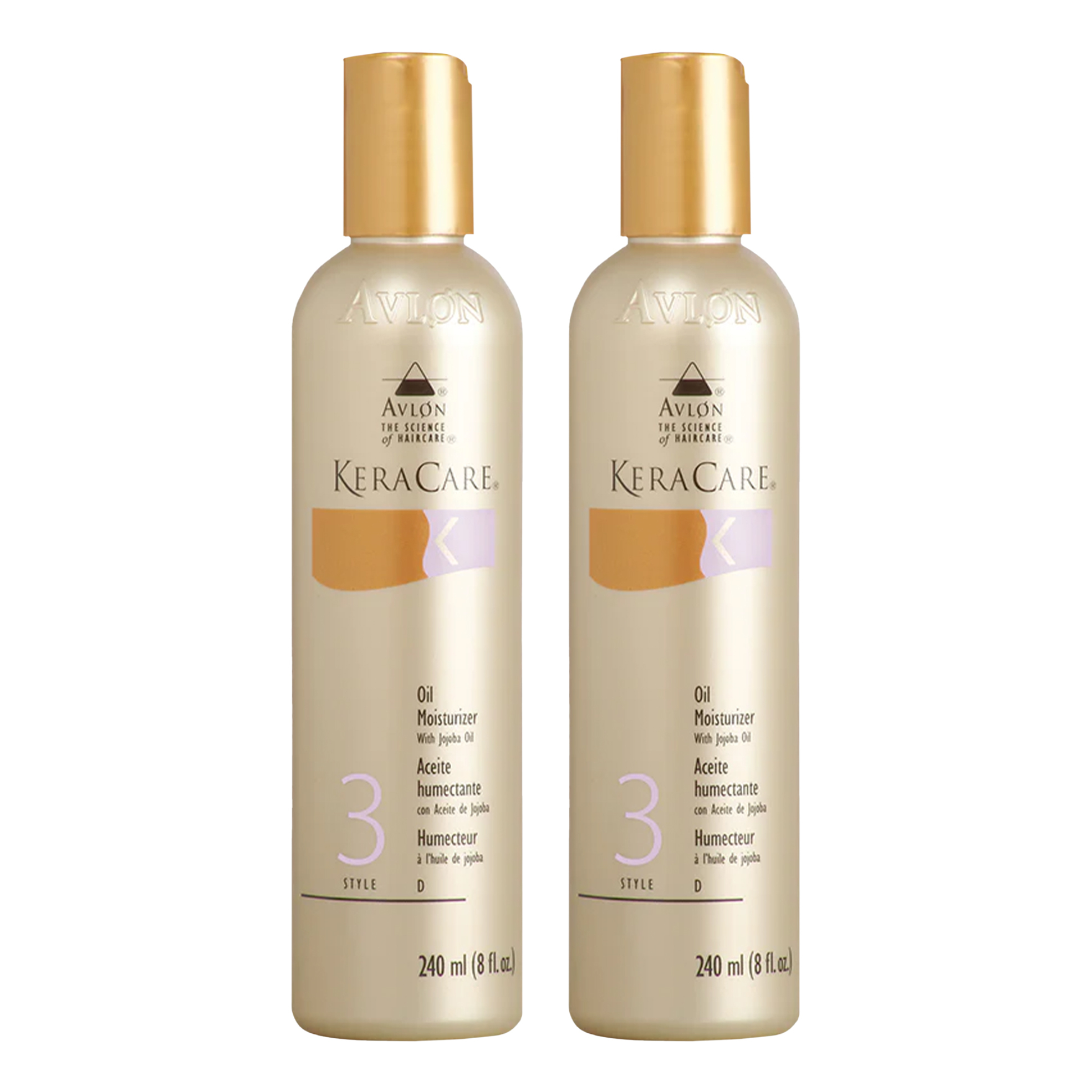 2x 240ml Oil Moisturisers with Jojoba Oil