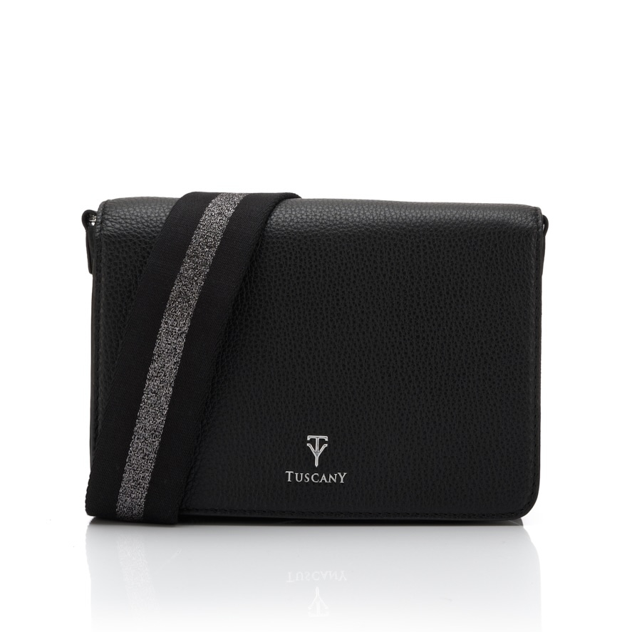 Genuine Leather Bella Medium Flap Crossbody Bag