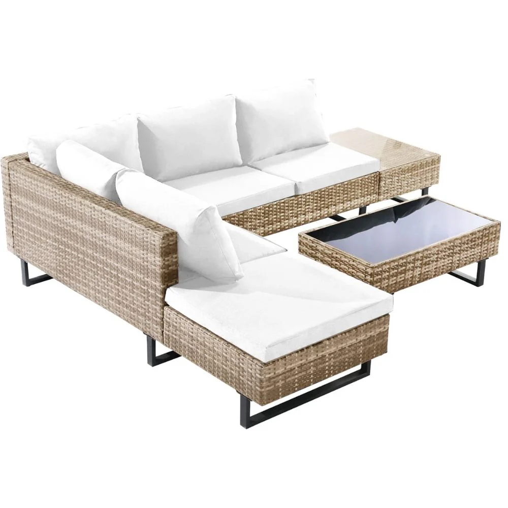 56% off on Cyprus Rattan Corner Patio Set | OneDayOnly