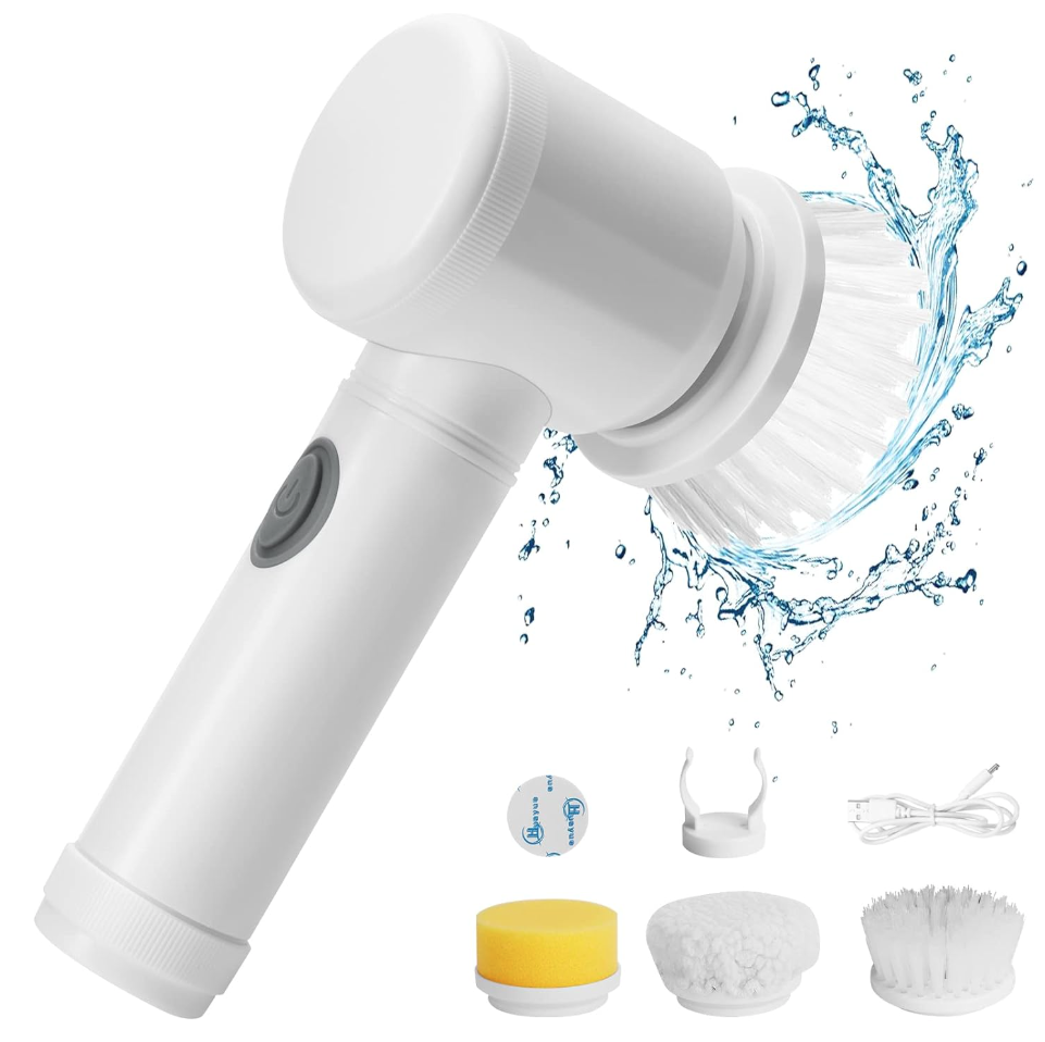 2x 5-in-1 Hand-Held Electric Cleaning Brushes