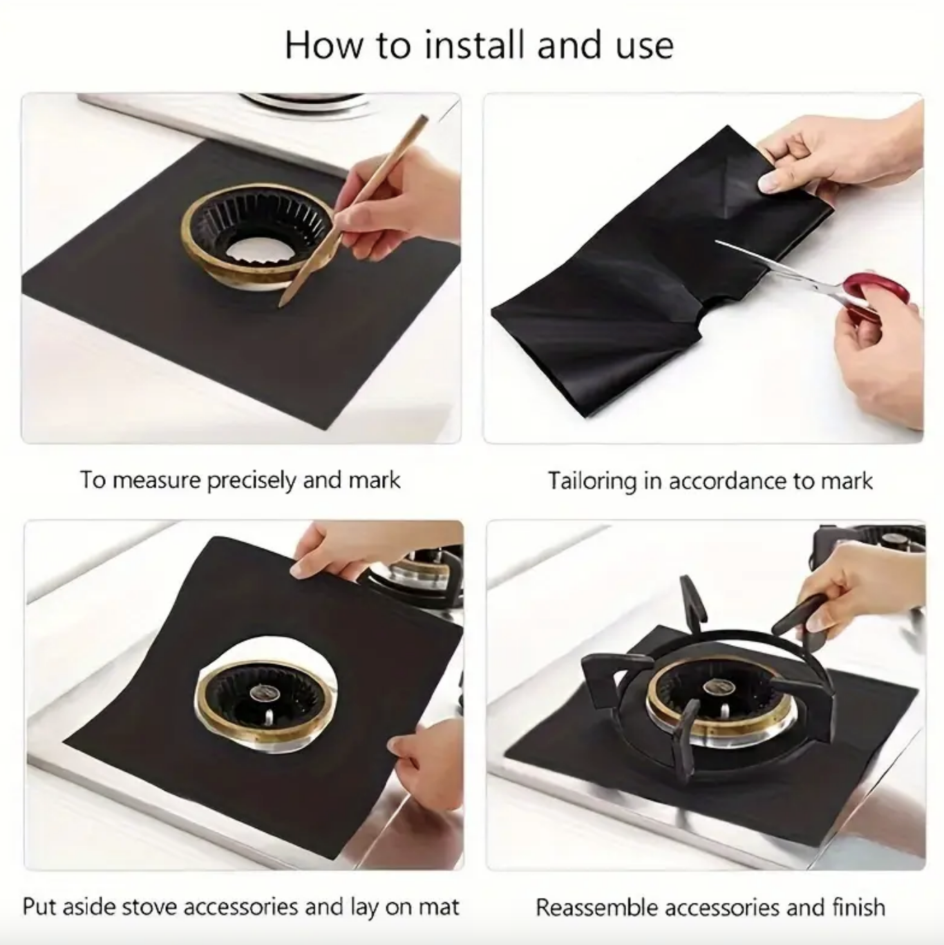 65% off on 4x Oil-Proof Gas Stove Protectors | OneDayOnly