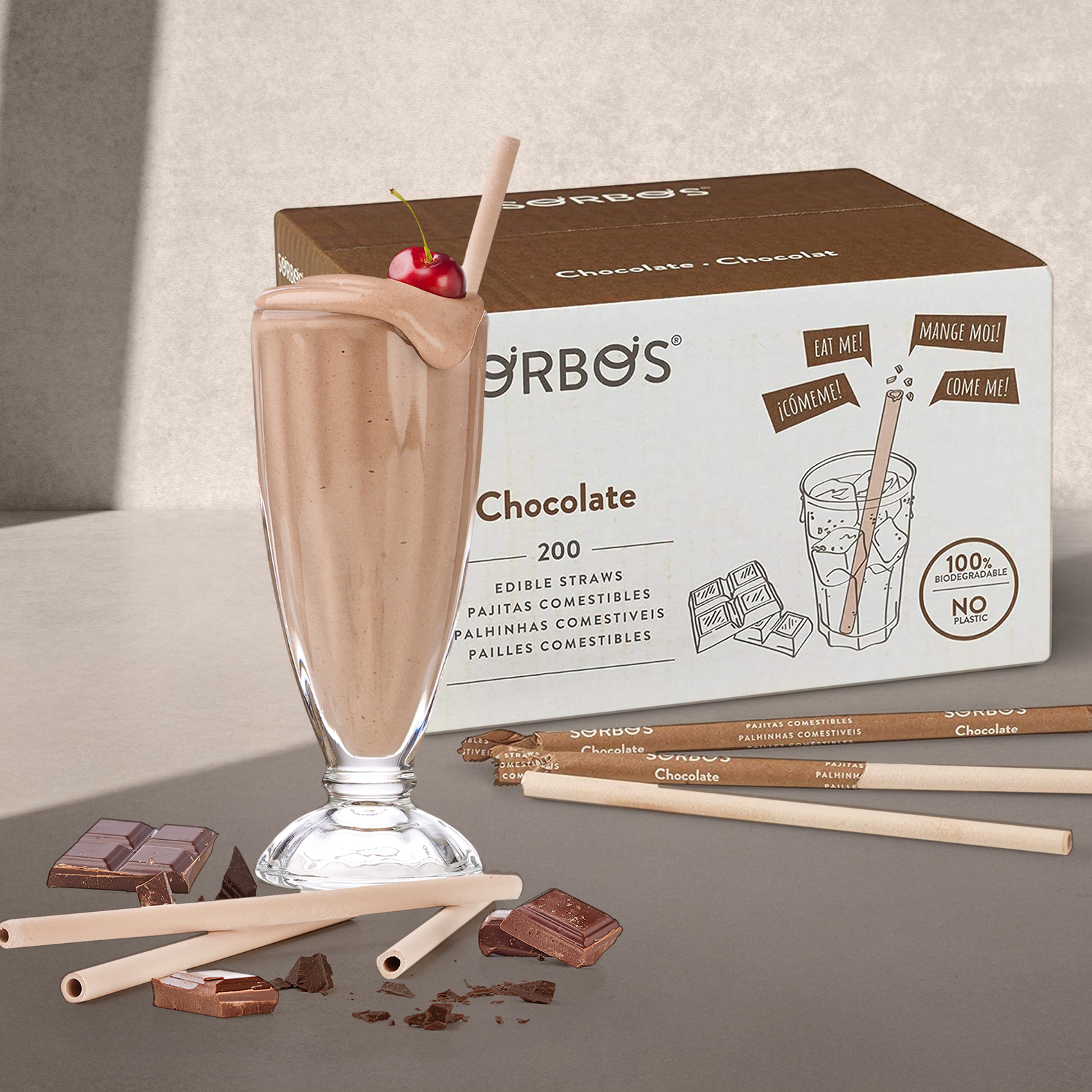 61% off on SORBOS 200's Edible Milkshake Straws | OneDayOnly