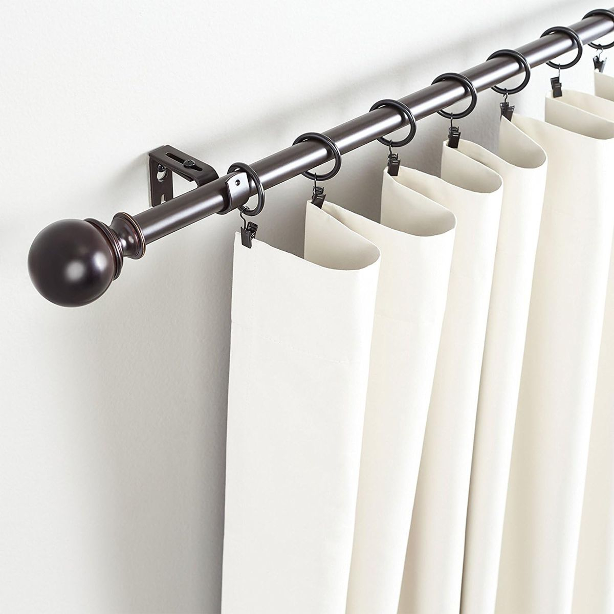 40x Rust-Proof Curtain Rings and Clips