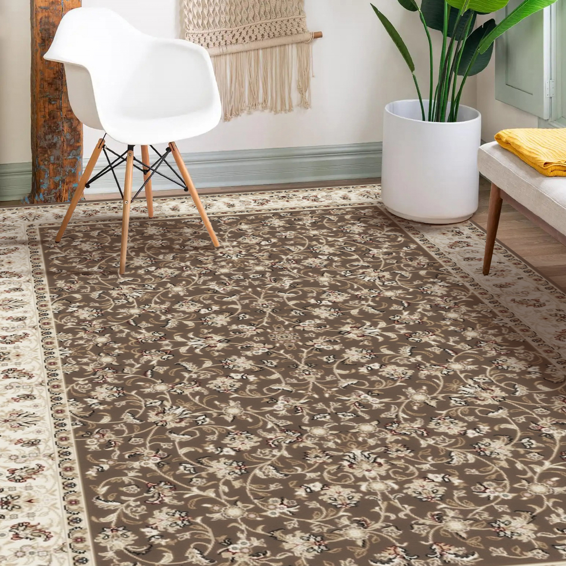 Truva Classic Floral Dark Vizon