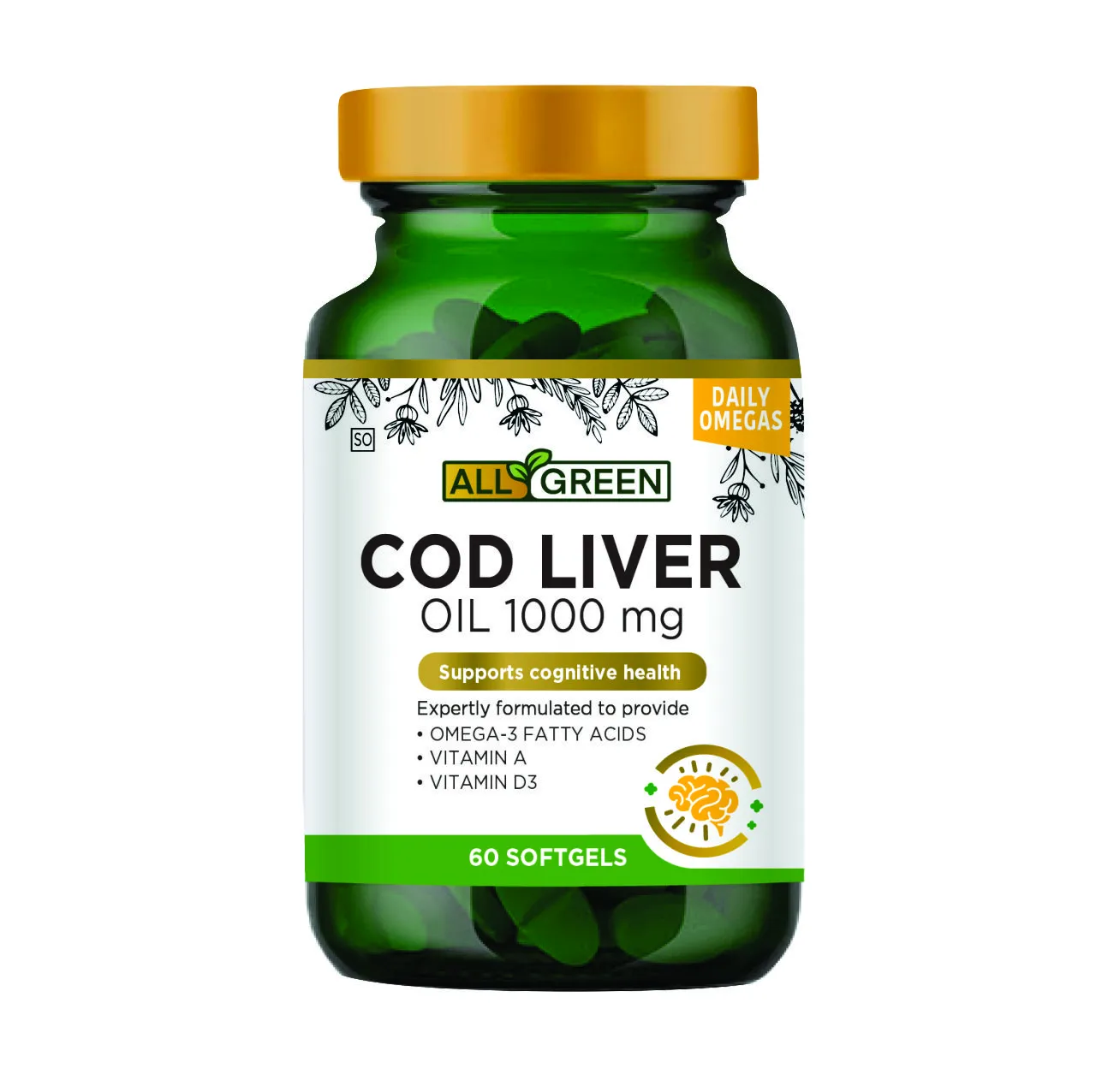 40% off on 1000mg Cod Liver Oil Capsules (60's) | OneDayOnly