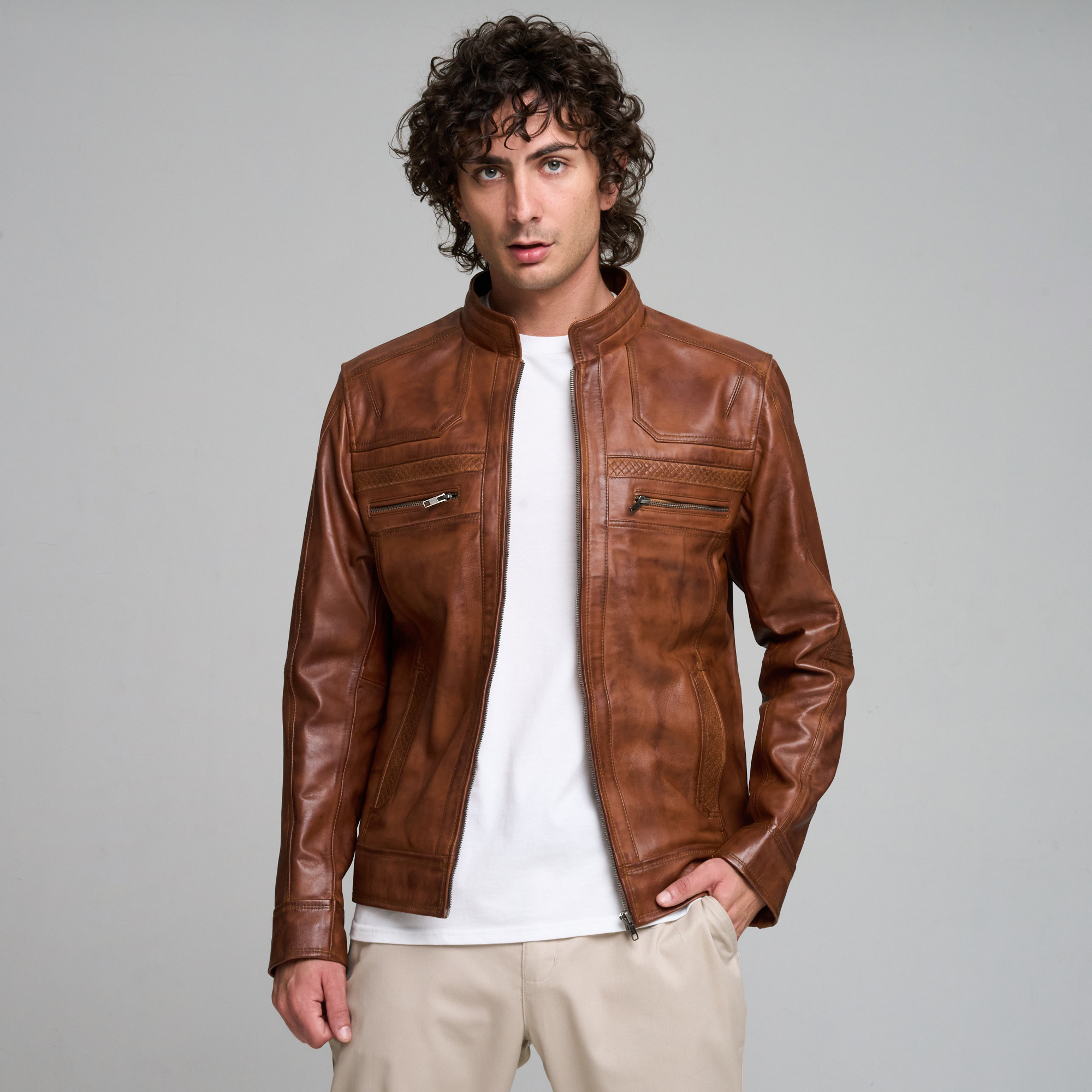 50% off on Men's Genuine Leather Elliot Jacket | OneDayOnly