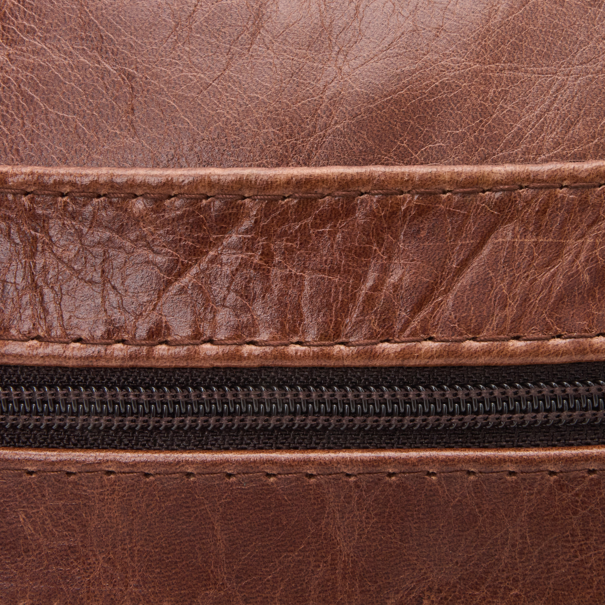 38% off on Genuine Leather Multi Zipper Handbag | OneDayOnly