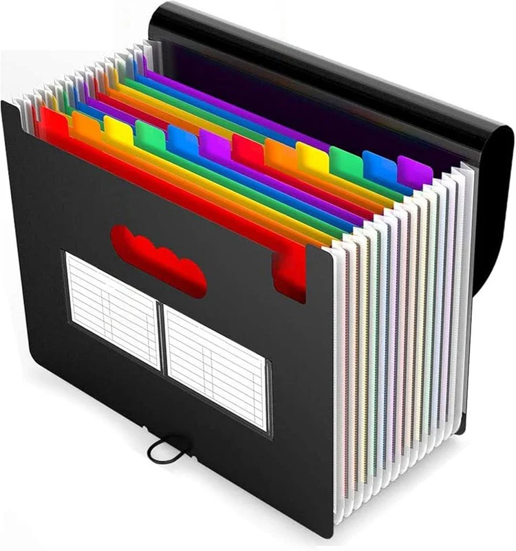 A4 Expandable Document Folder with Index Label Stickers