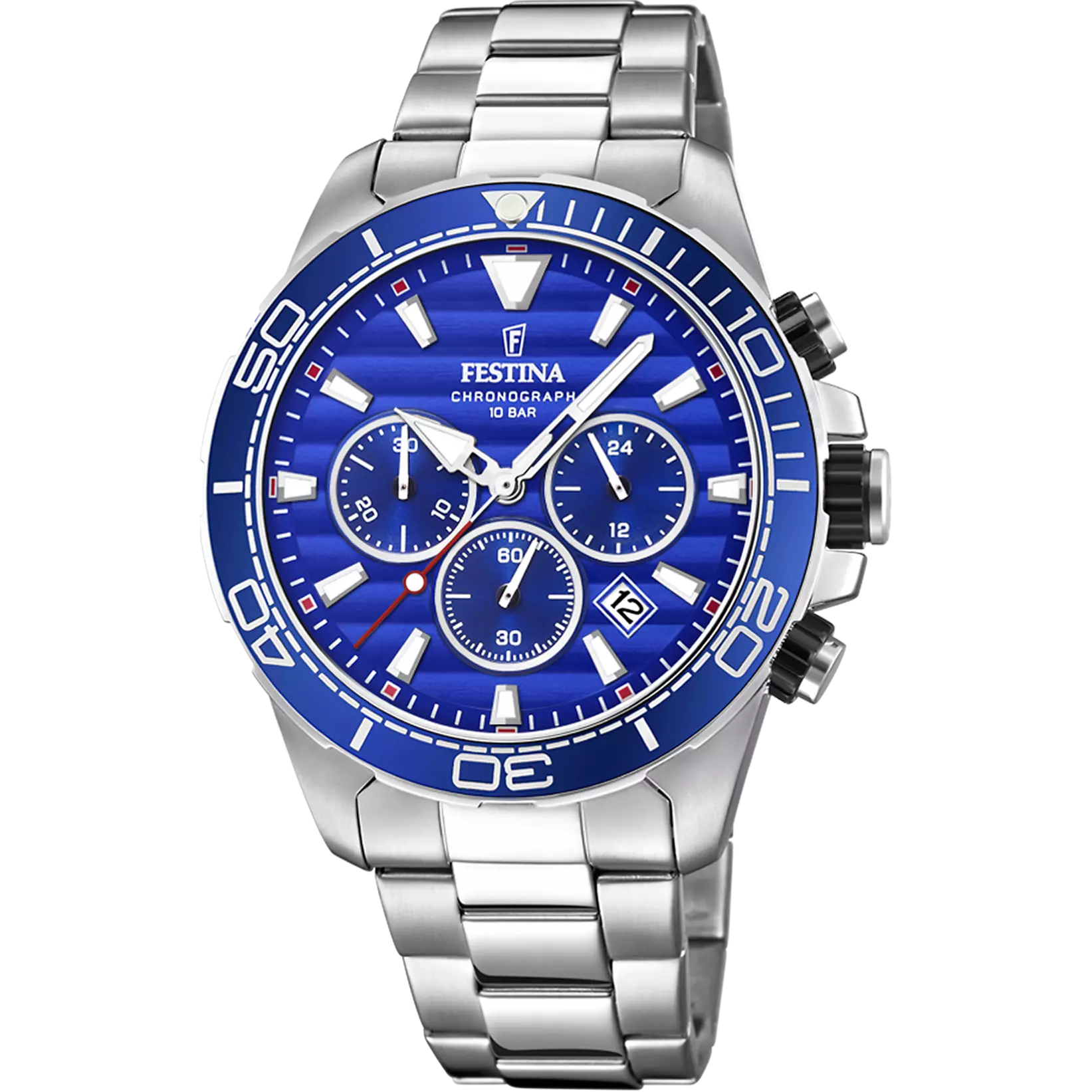 Men's Prestige Steel Strap Chronograph Watch
