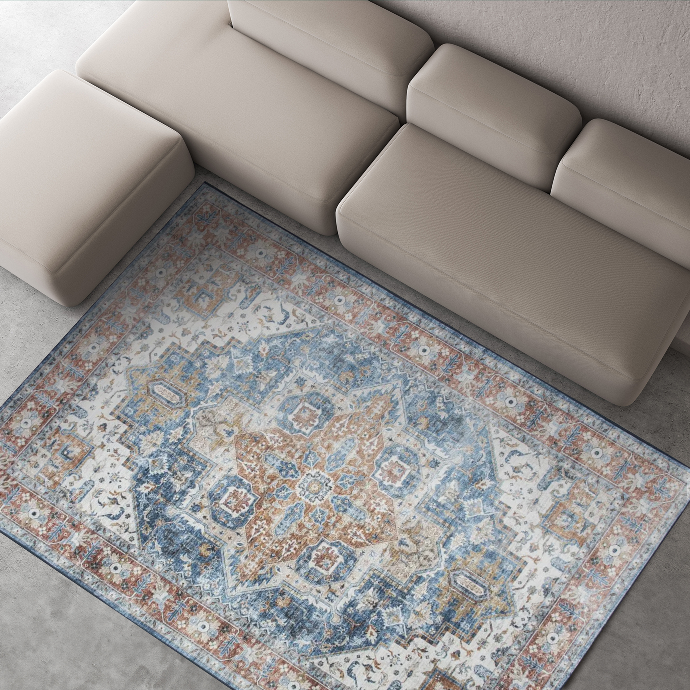 Lunar Iris Vintage Rug