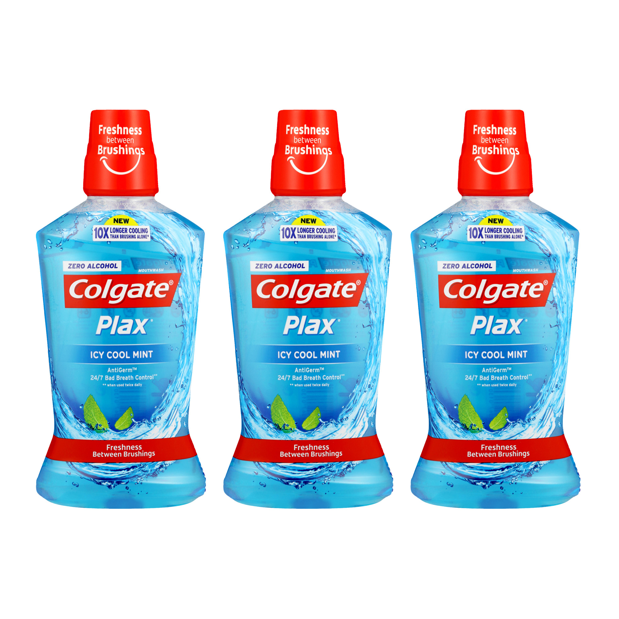 3x 500ml Plax Mouthwashes