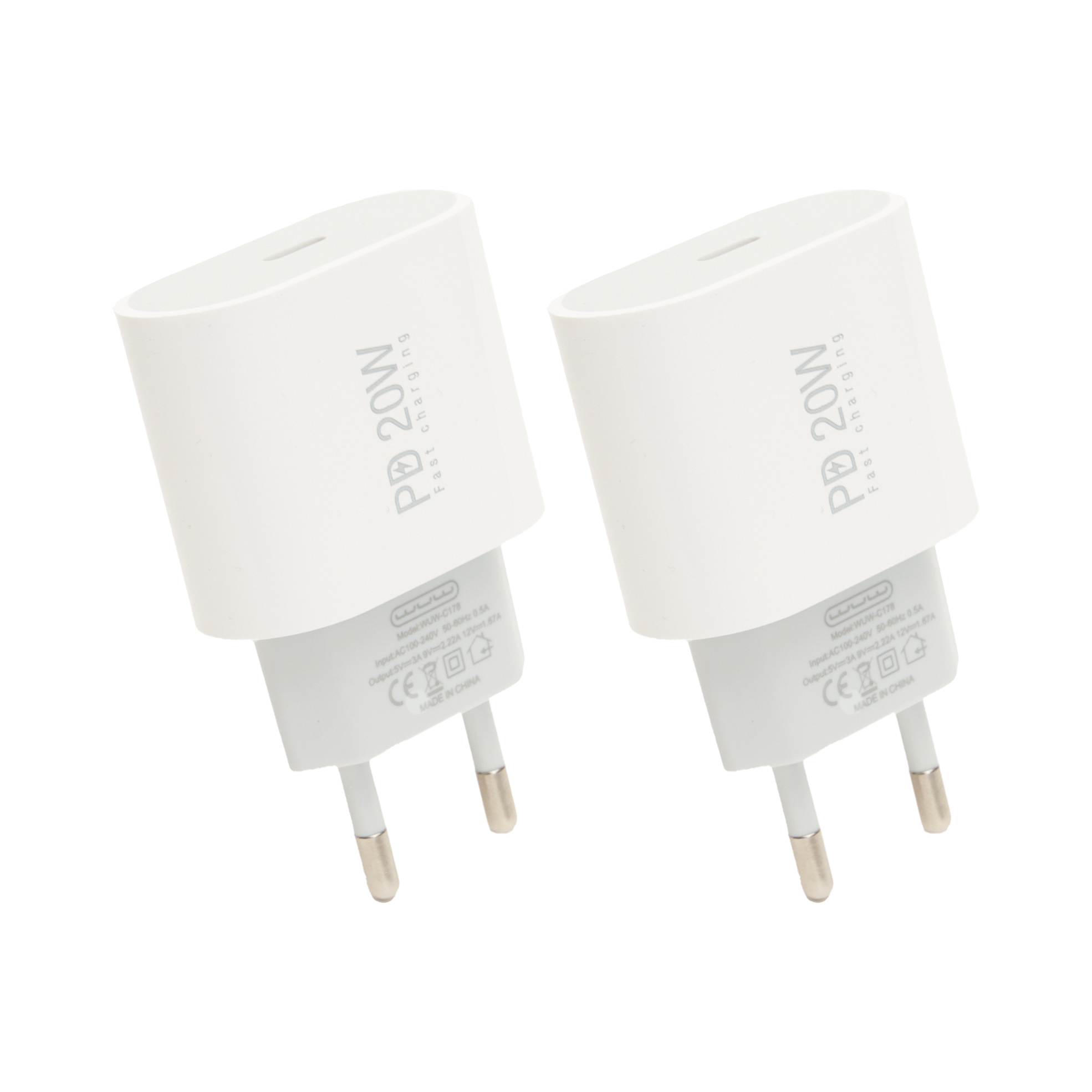 2x 20W Type-C Charging Blocks