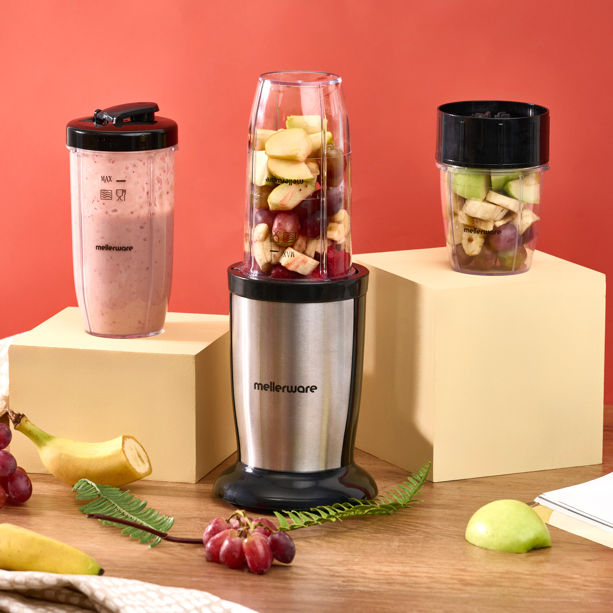 800W Black Stainless Steel Nutriblast Personal Blender With Pulse Function (Model: 62800)