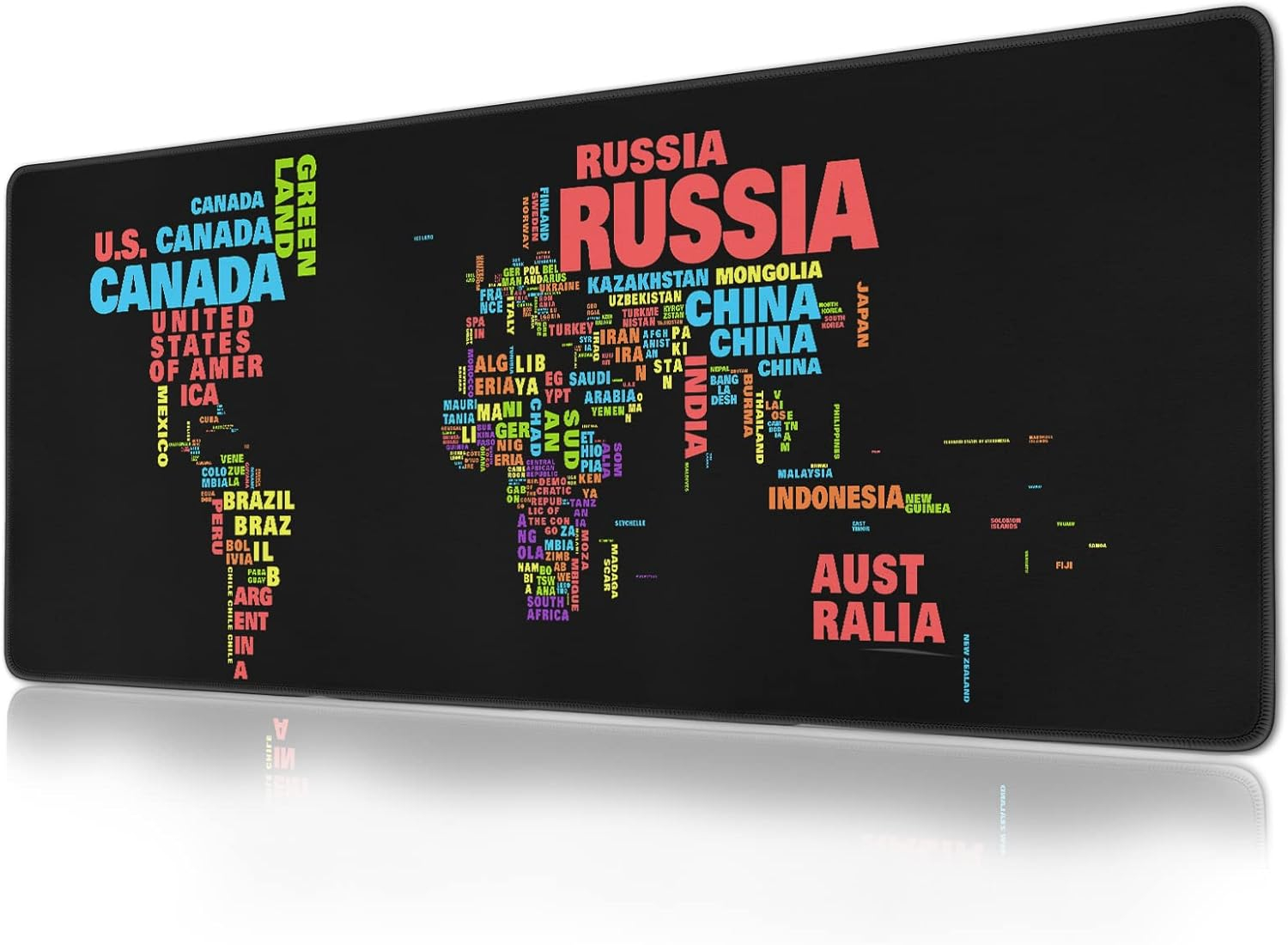 48% off on T-Tech 90x40cm World Map Mouse Pad | OneDayOnly
