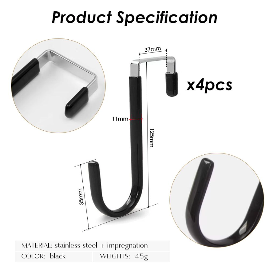 50% off on HookEase 4x Over the Door Hooks | OneDayOnly