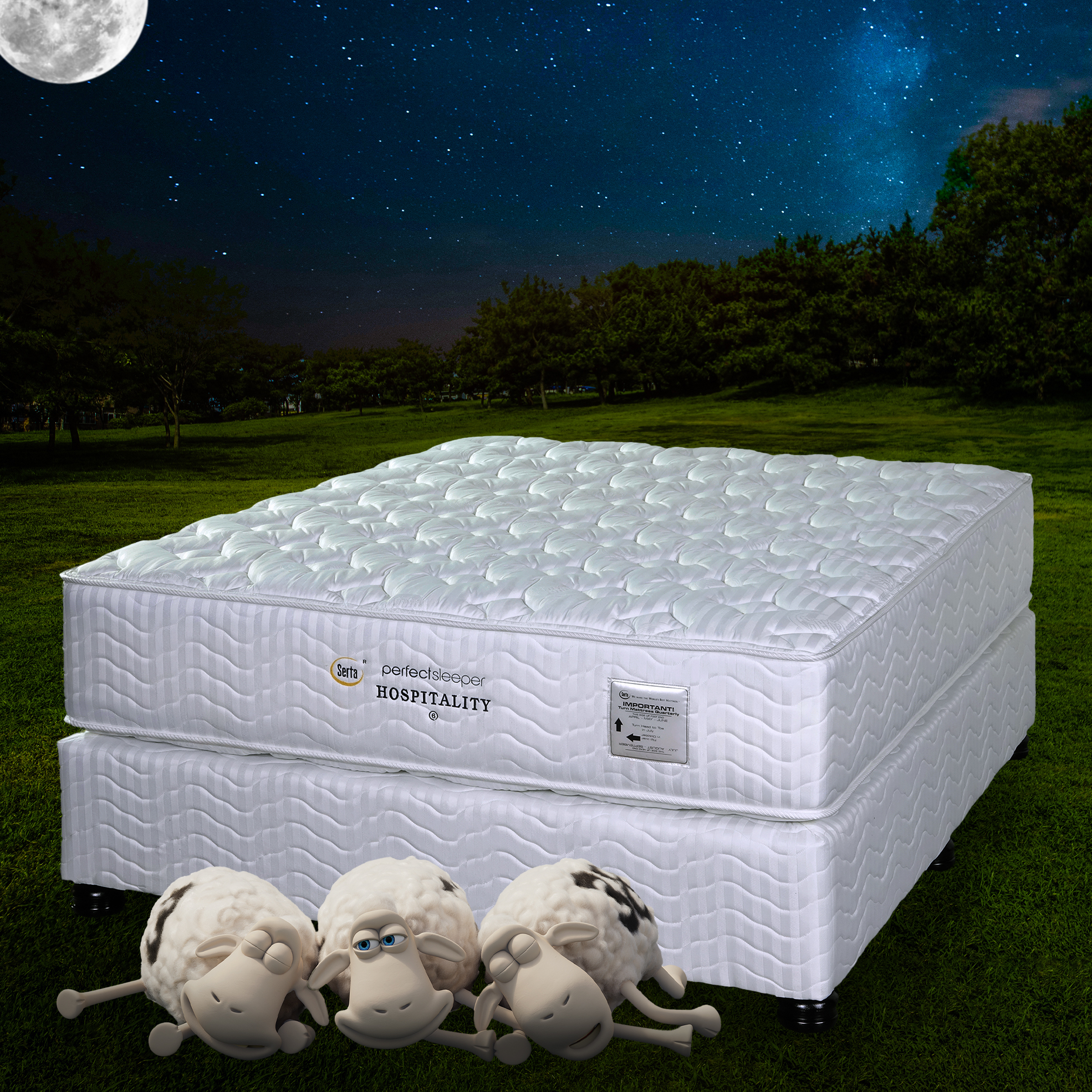 Hospitality Perfect Sleeper Mira Coil Medium Firm Bed Set