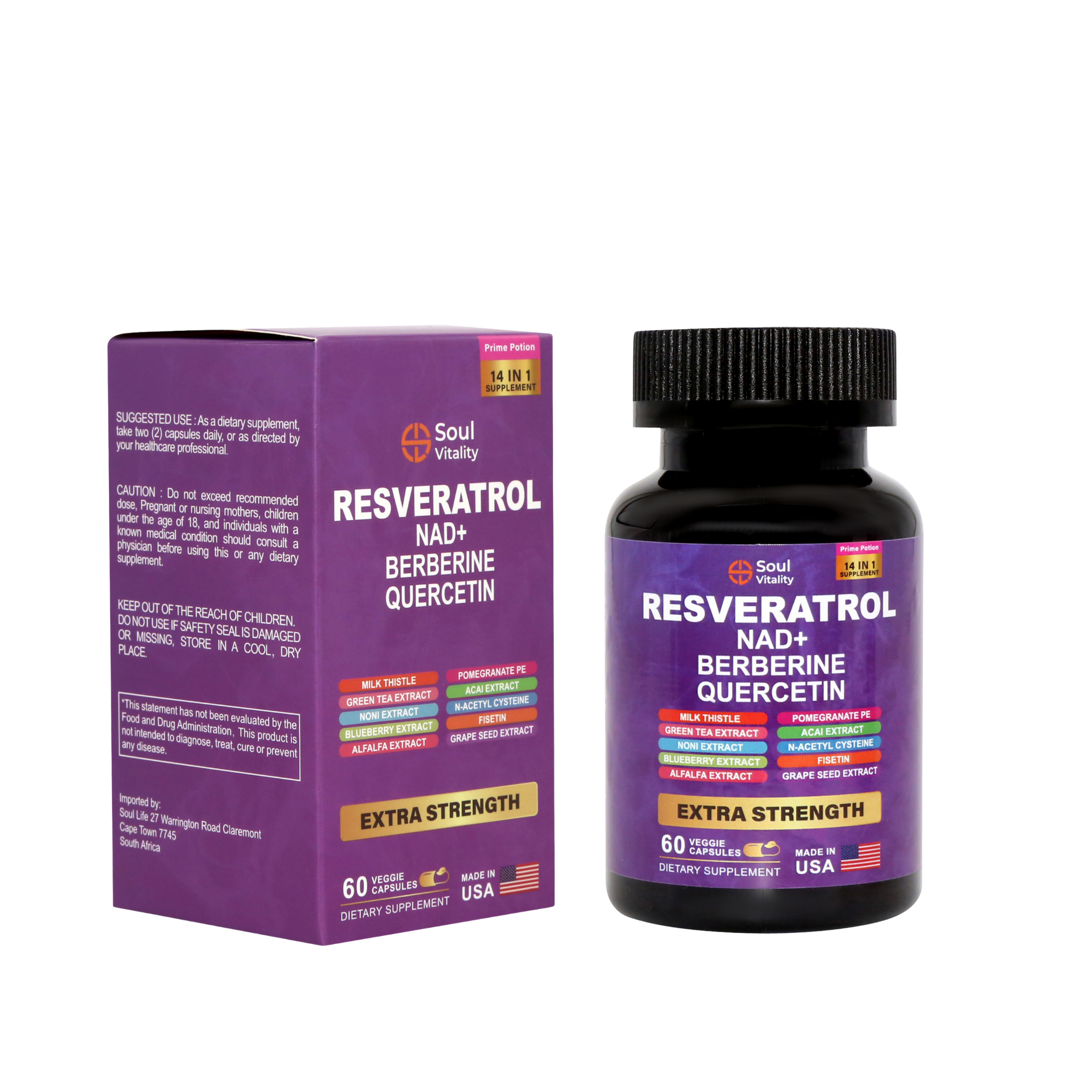 Resveratrol Longevity Complex Capsules 60's