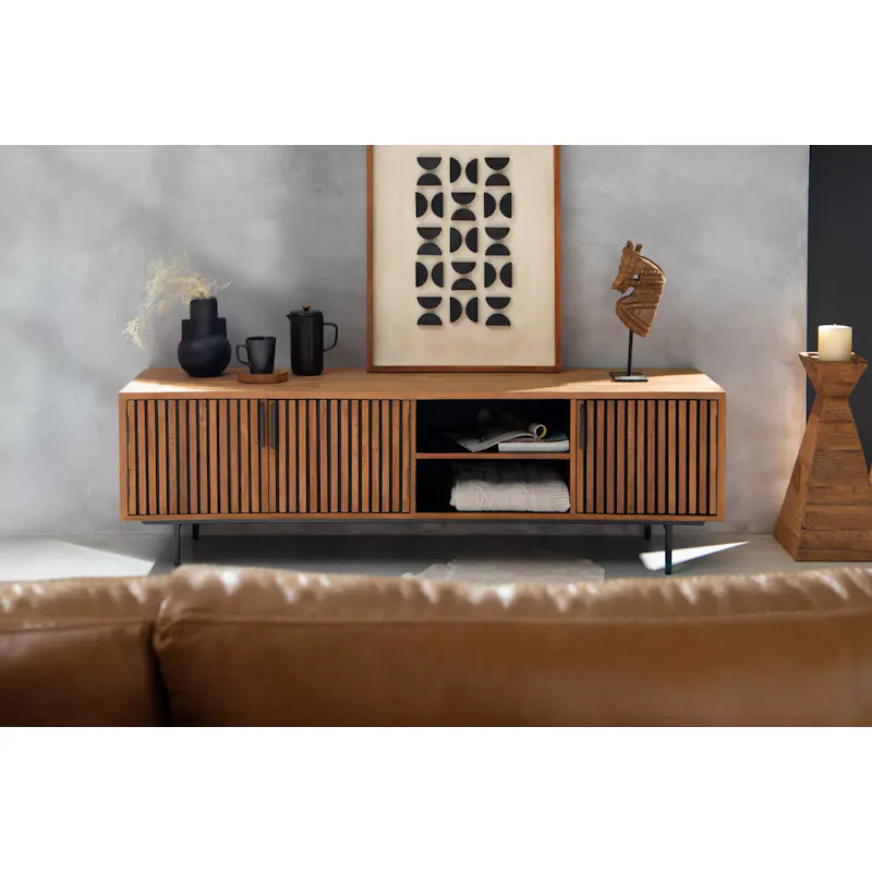 R1,500 off on Harrison Teak Wood TV Stand | OneDayOnly R1,500 off on Harrison Teak Wood TV Stand | OneDayOnly