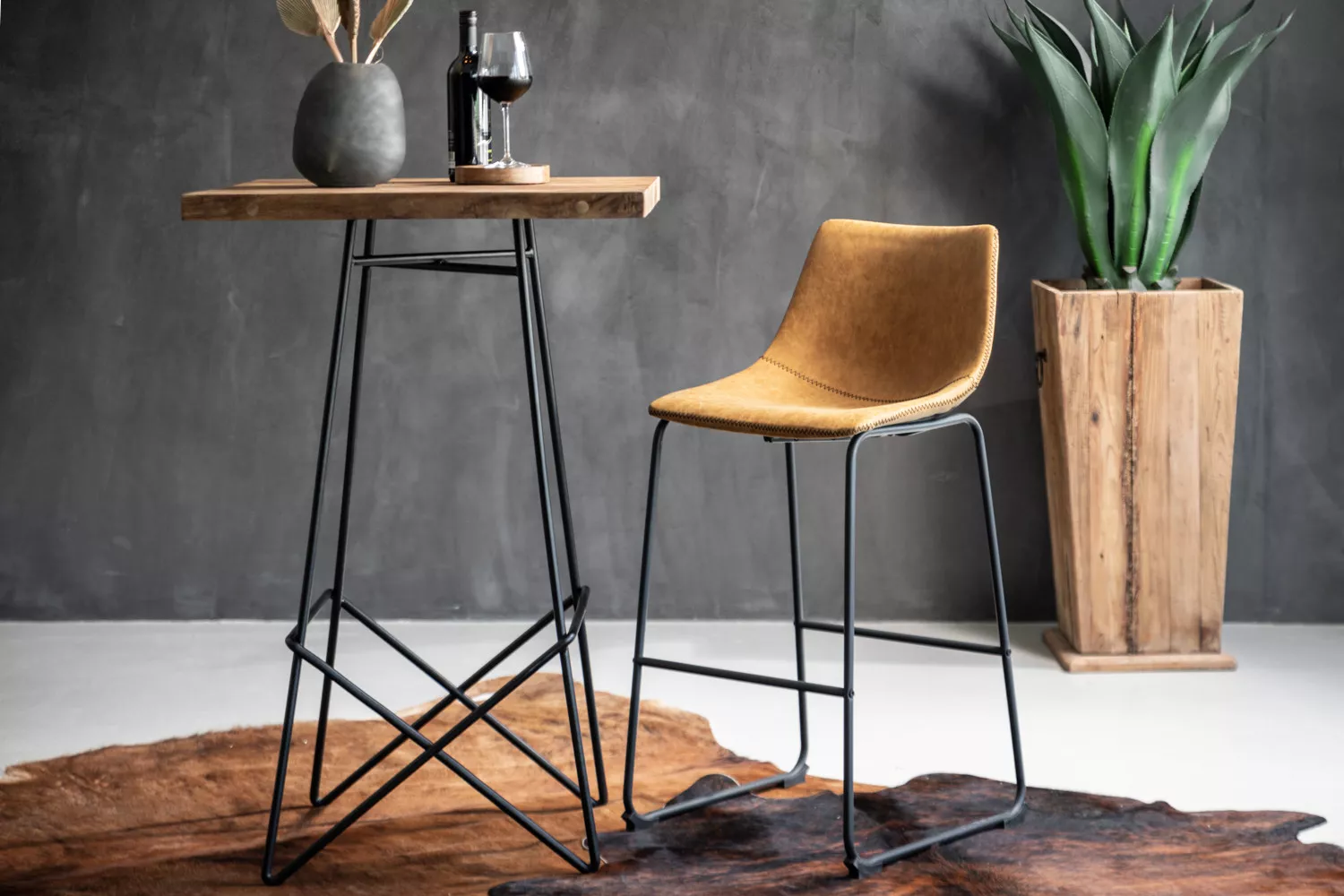 Tall Bar Chair- Camel